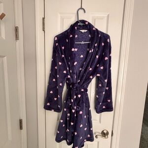 Spoiled Purple Robe with Pink Hearts